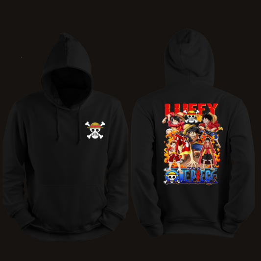 One Piece Sweatshirt Front + Back