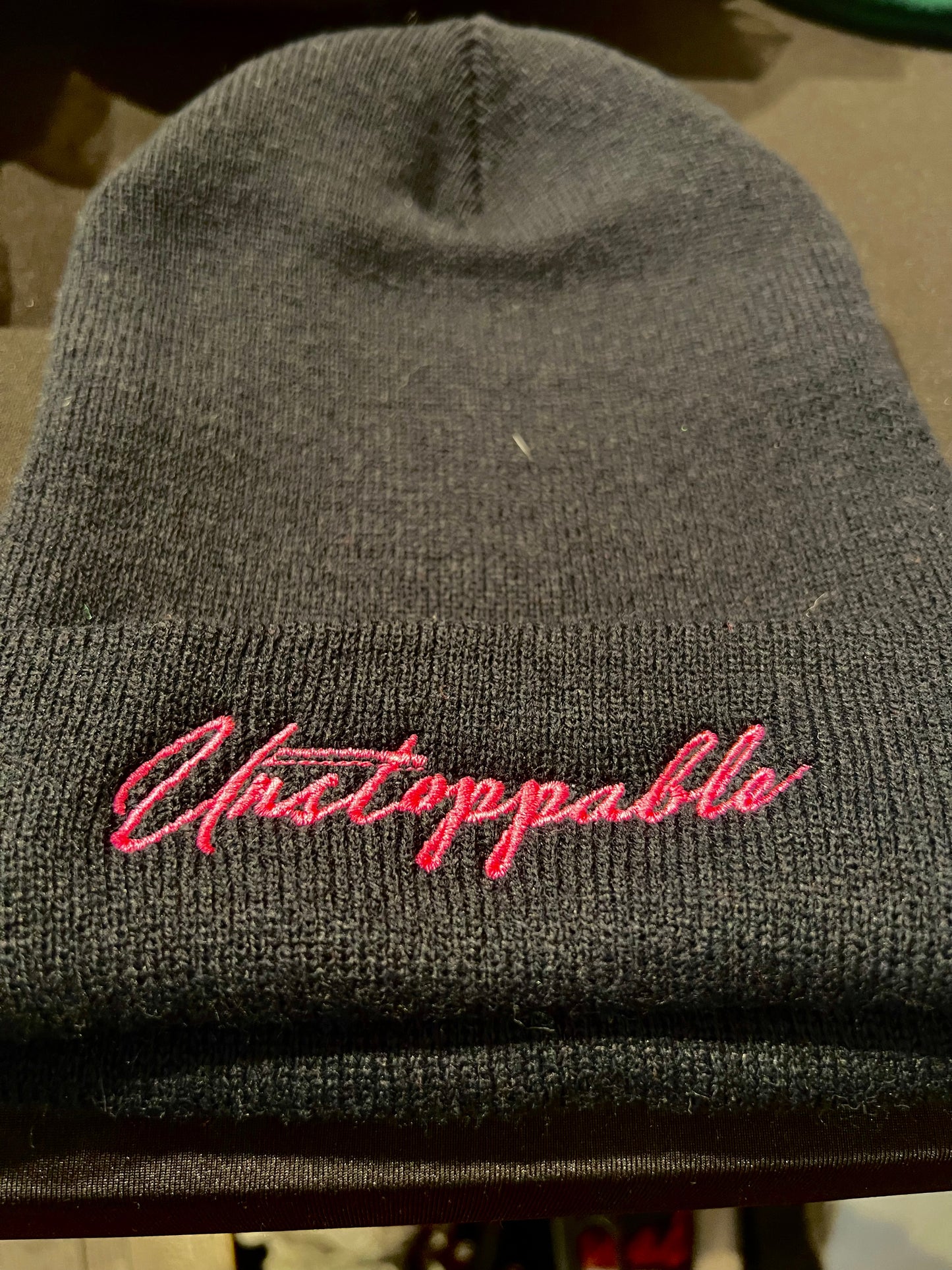 Unstoppable Embroidered Beanies